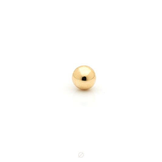 Gold Ball Press-Fit End by Alchemy Adornment