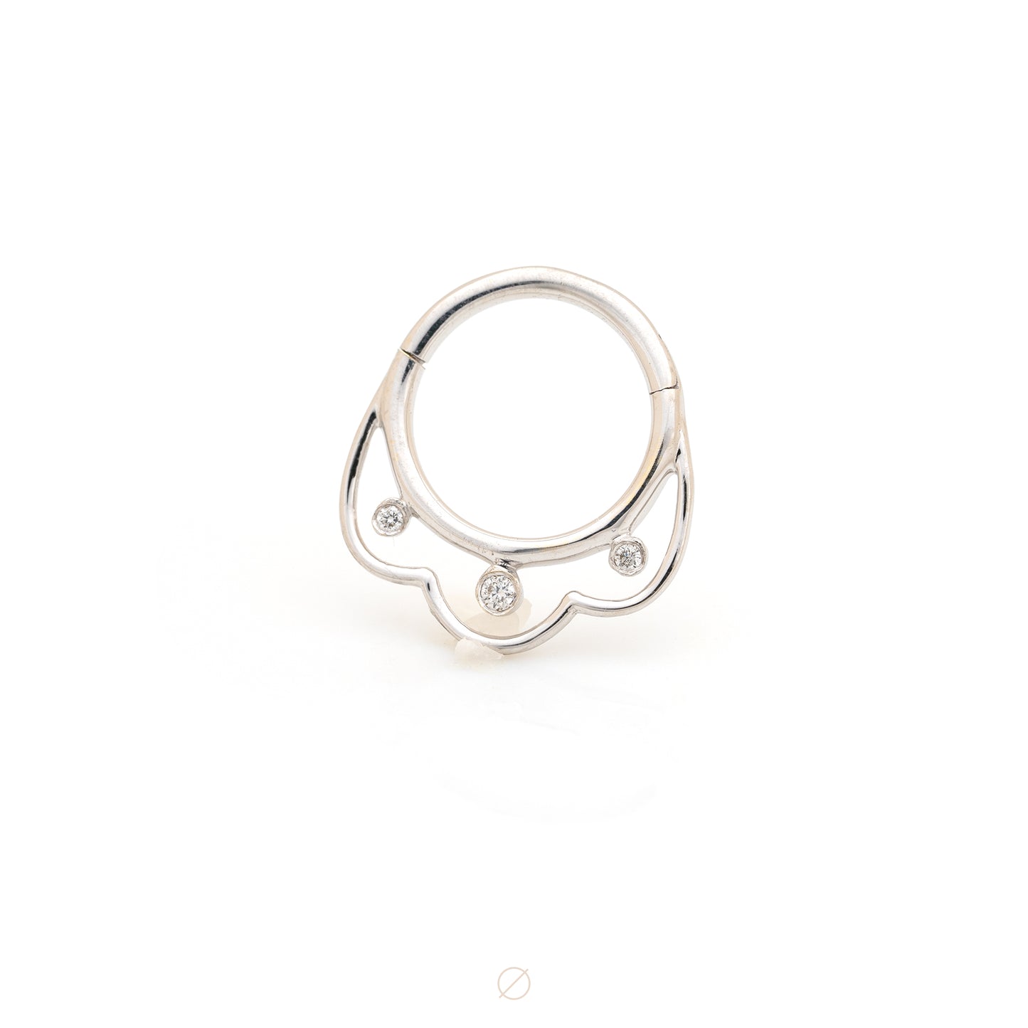 Interiority 3 with Diamonds Easy Ring by Pupil Hall