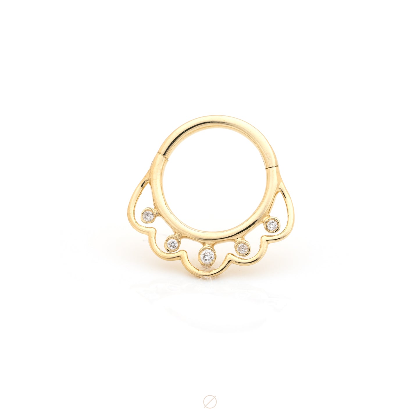 Interiority 5 with Diamonds Easy Ring by Pupil Hall