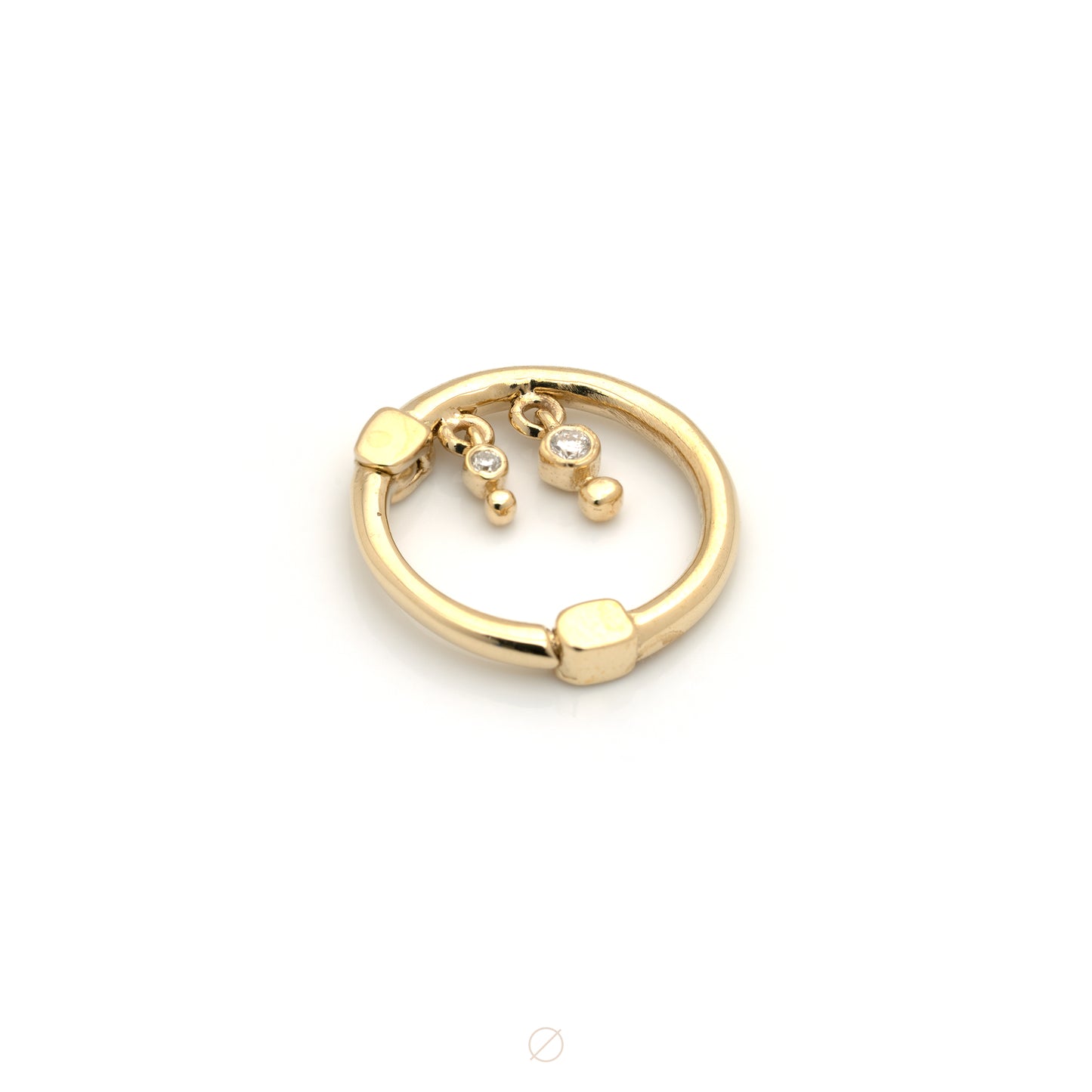 Liminality Dngle with Diamonds Easy Ring by Pupil Hall