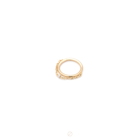 Moment Seam Ring in Yellow Gold by Pupil Hall