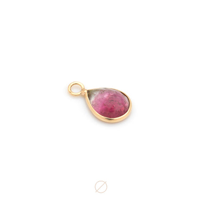 Watermelon Tourmaline Bezel Charm by Modern Mood