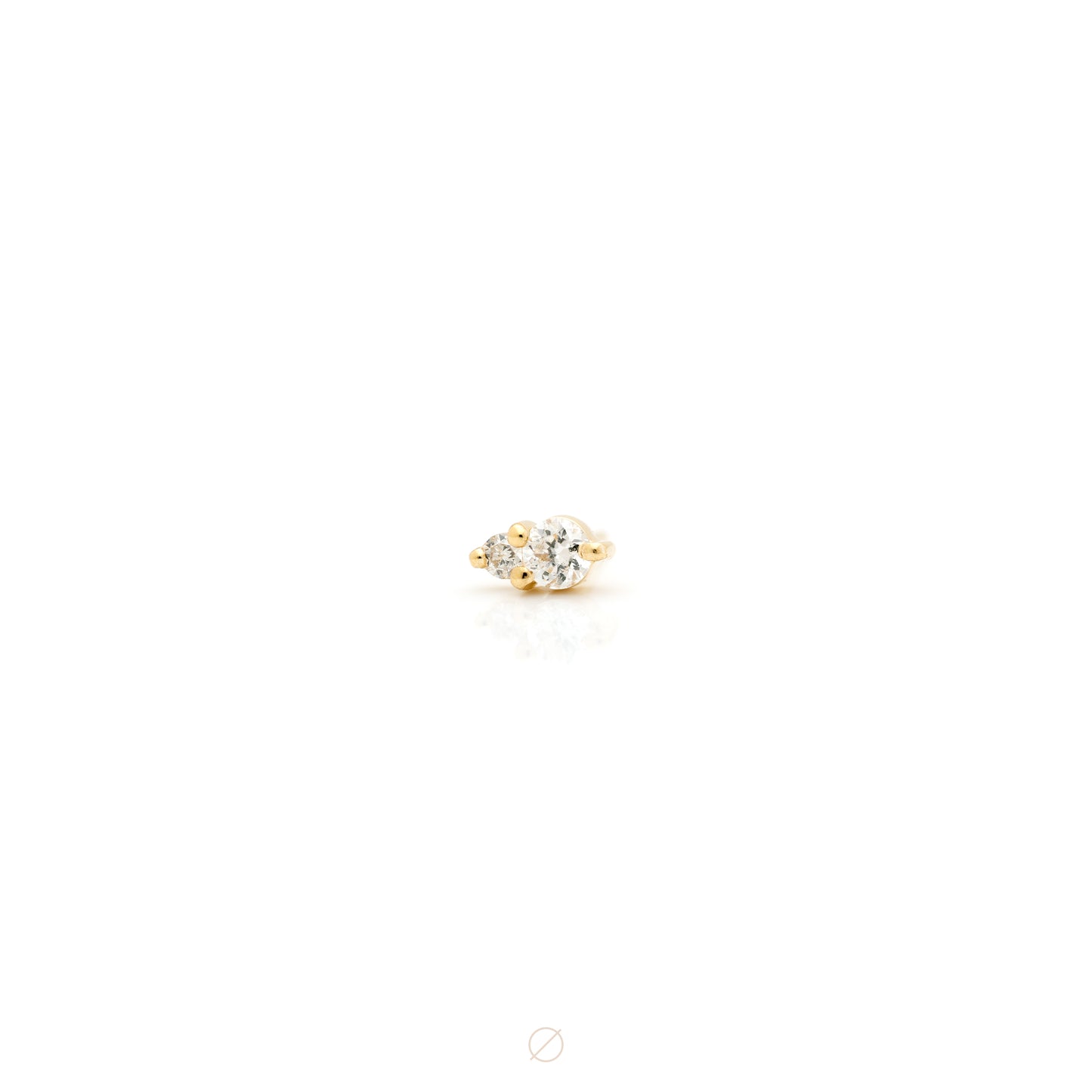 Pippa Diamond & Diamond in Yellow Gold Press-Fit End by Modern Mood