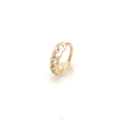 Saran Ring in 14K Yellow Gold by Alchemy Adornment