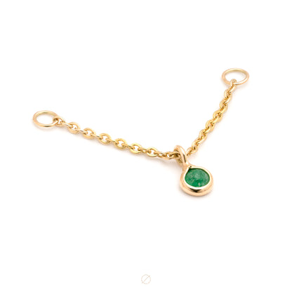 Sliding Bezel Gemstone Chain by Modern Mood