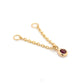 Sliding Bezel Gemstone Chain by Modern Mood
