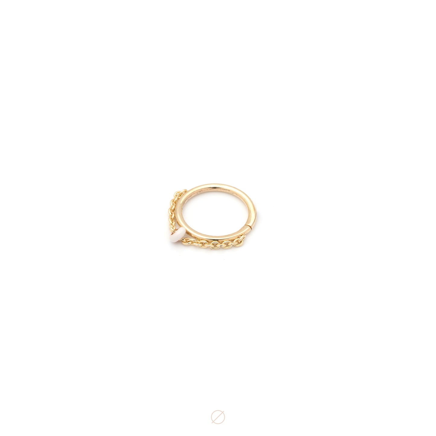 Vibrant Seam Ring in Yellow Gold by Pupil Hall